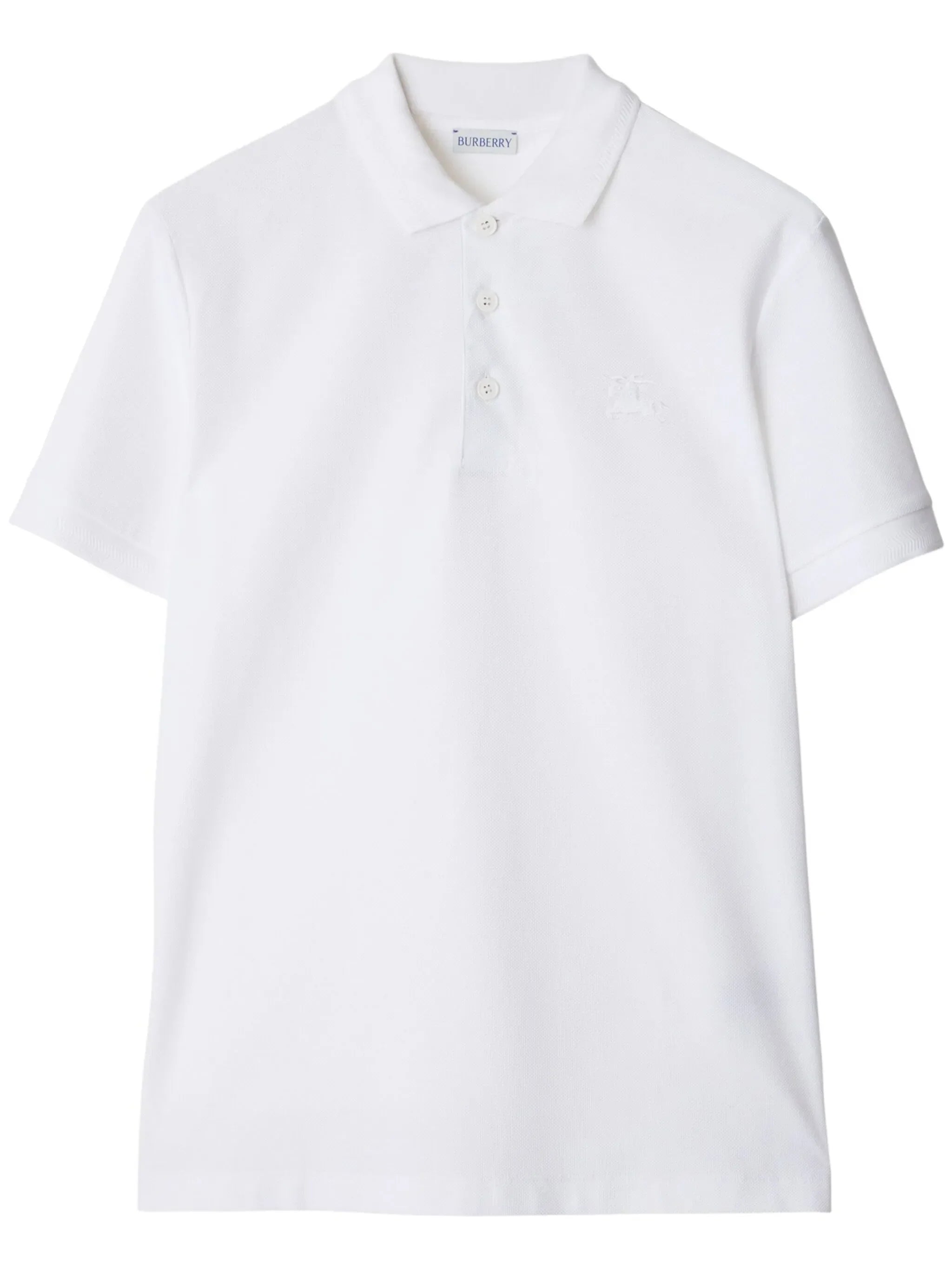 BURBERRY Cotton EKD Polo Shirt White