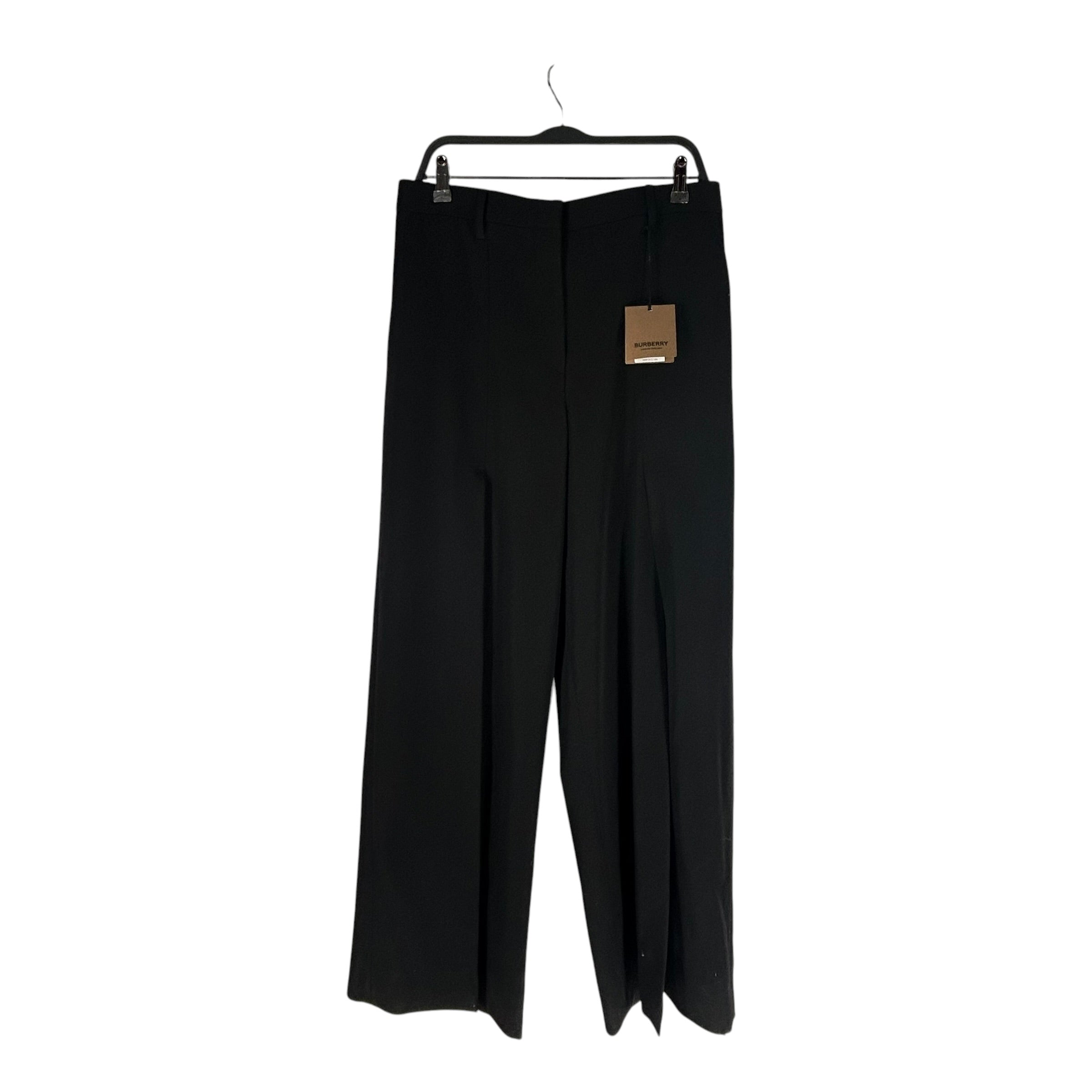 BURBERRY LONDON/Slacks/8/Cotton/BLK/SLIT IN FRONT OF LEGS