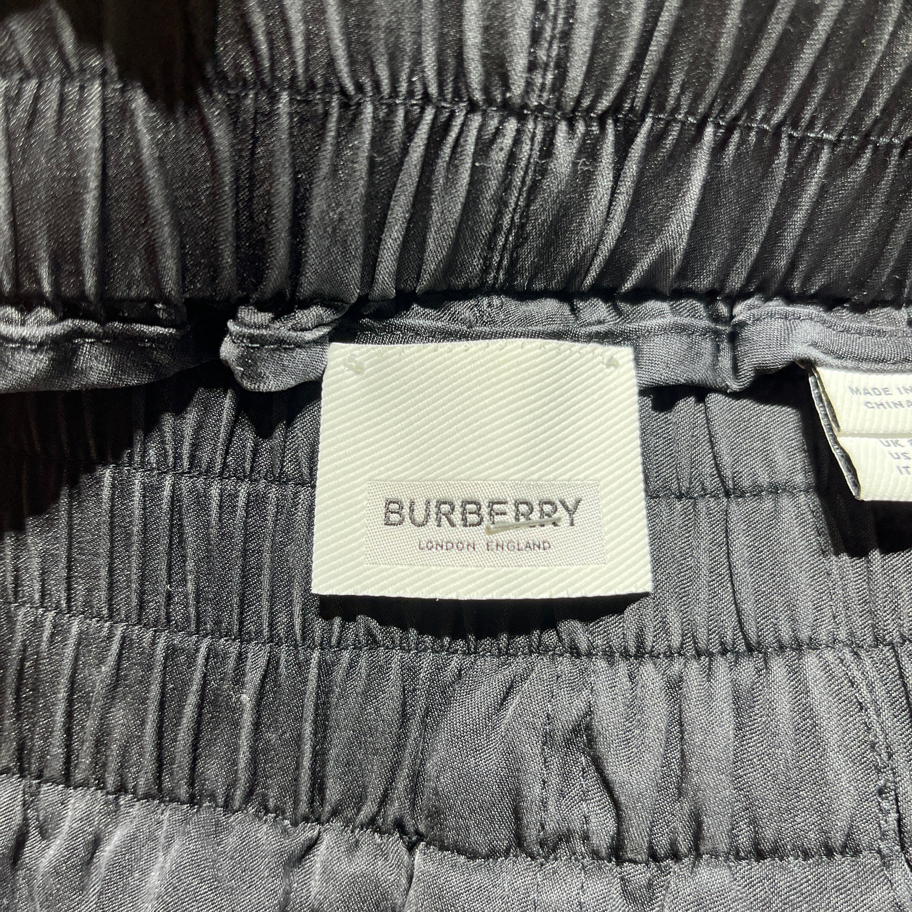 BURBERRY/Straight Pants/6/Silk/BLK/