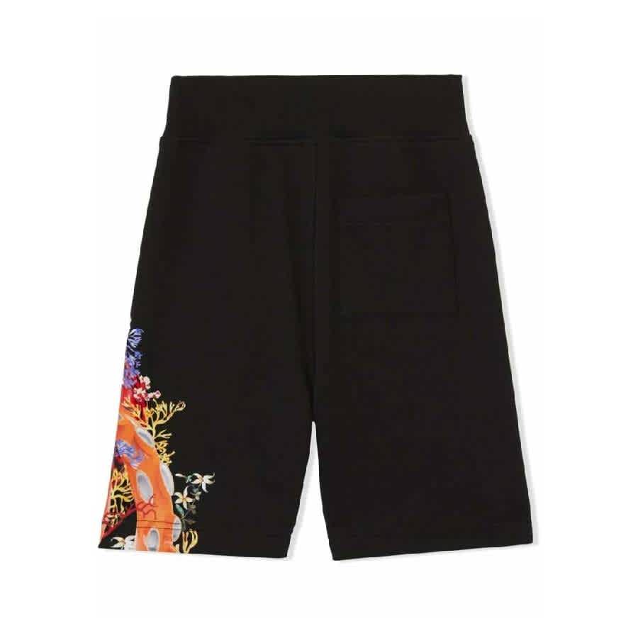 Burberry Kids Graphic Coral Logo Bermuda Shorts