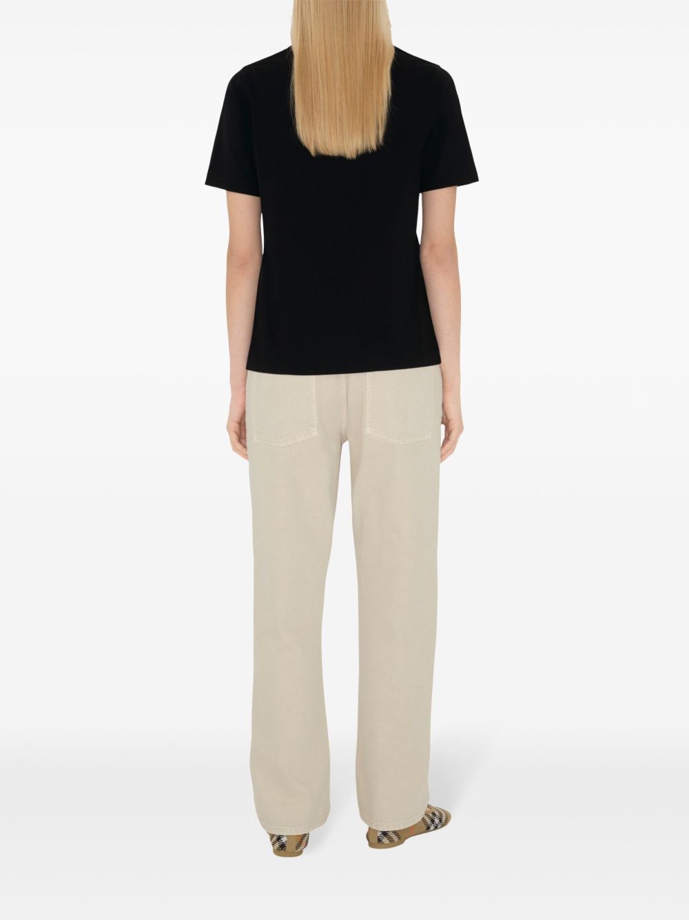 Black Crew Neck Cotton T-Shirt