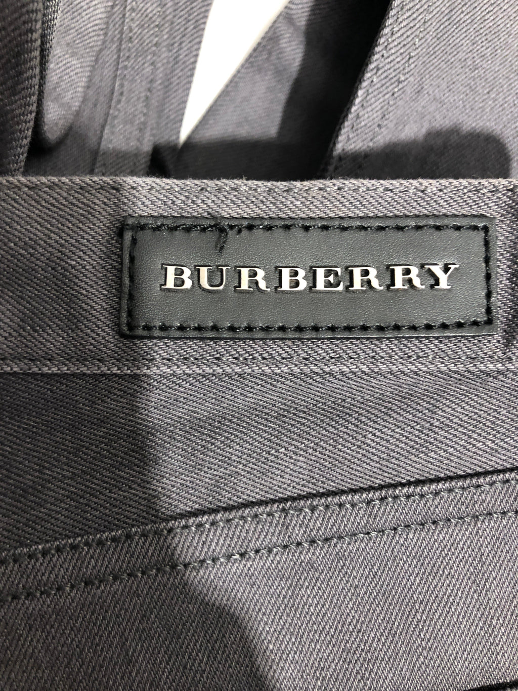 BURBERRY LONDON/Pants/34/Cotton/GRY/CLEAN DENIM