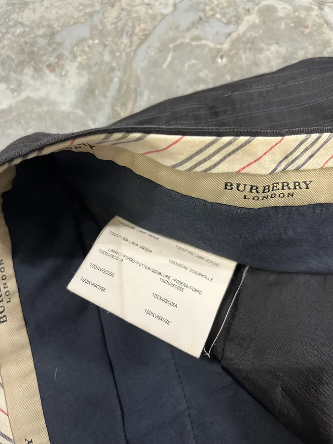 Burberry Black Elegant Pants Suit