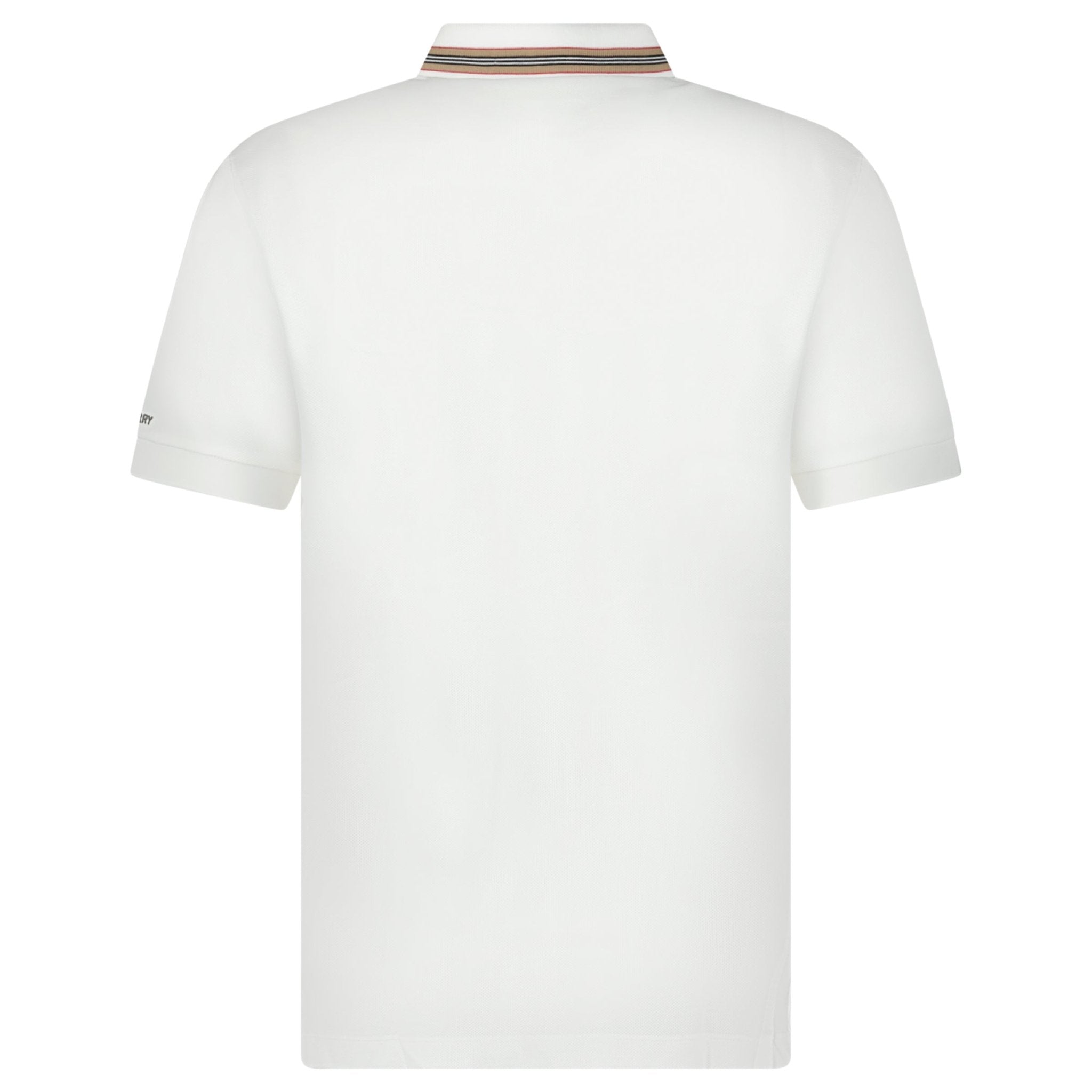 Burberry ‘Hartford’ Striped Check Polo White